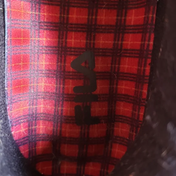 FILA Disruptor II Red & Black Plaid Sneakers - Picture 5 of 8